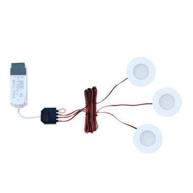 Kit de 3 spots encastr�s - Aric Meubled - 3 x 3.5W - 3000K - Blanc - Aric 50843