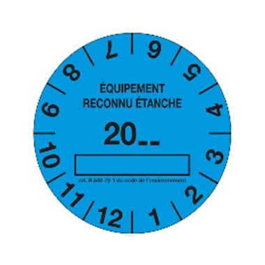 Bobine de 100 �tiquettes - Bleue - Marquage �tanche - EID Distribution 100ETIQBLEU
