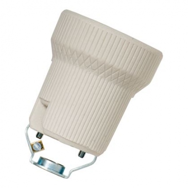 Douille en porcelaine - Culot E27 - Avec support M10 - BAILEY 143000