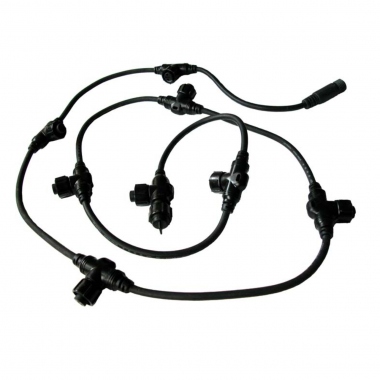 Collecteur - Noir - HO5RNF - 2 m�tres - 8 Sorties - Festilight 90390-B-Z