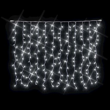 Rideau raccordable - Festilight MASTER - 2 x 1.5 M�tres - 144 LED - Blanc - P�tillant - Festilight 54419-12-WFP0-Z