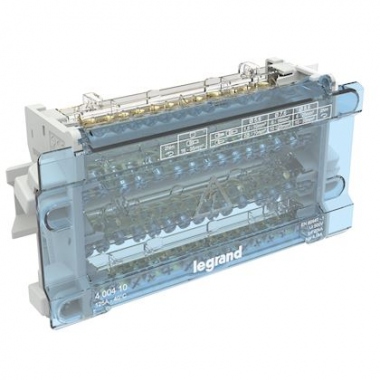 R�partiteur modulaire - 4 P�les - 125A - 10 modules - Legrand 400410