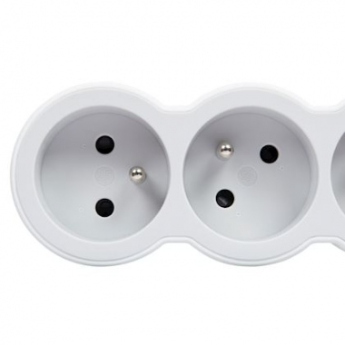 Rallonge multprise - 5 x 2P+T - A cabler - Blanc / Gris - Legrand 049498