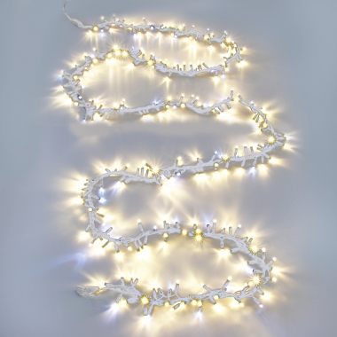 Guirlande - BOA - 2 x 5 M�tres - 600 LED - Blanc chaud - P�tillant - 230V - Festilight 54371-2-W9-Z