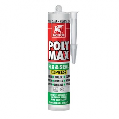 Colle de montage et mastic �tanch�it� - Griffon Poly Max Fix&Seal Express - Crystal - Griffon 6150452