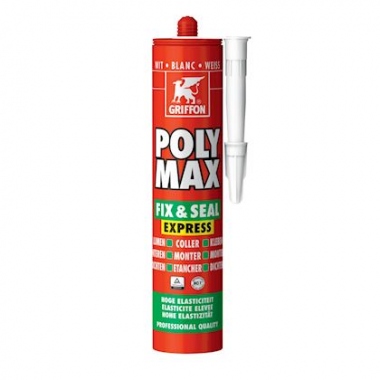 Colle de montage et mastic dtanchit - Griffon Poly Max Fix&Seal Express - Blanc - Griffon 6150450