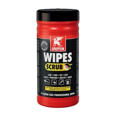 Lingettes nettoyantes - Griffon WIPES SCRUB - D�vidoir de 75 unit�s - Griffon 6307282