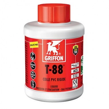 Colle PVC - Griffon T-88 - Liquide - Bidon de 0.5 Litre - Griffon 6302441