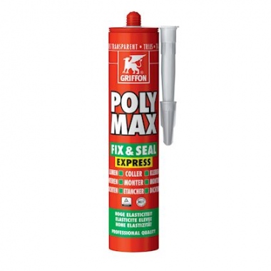 Colle de montage et mastic �tanch�it� - Griffon Poly Max Fix&Seal Express - Gris - Griffon 6307750