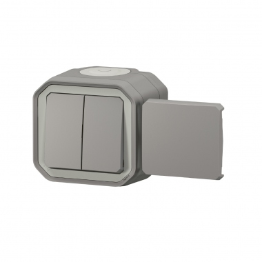Transformeur r�versible - Gris - Saillie - Legrand plexo 069719L