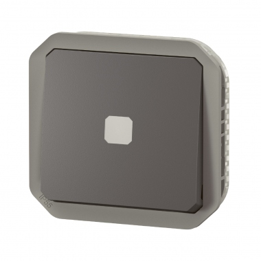 Interrupteur temporis� - Lumineux - Sans neutre - Anthracite - Composable - Legrand plexo 069804L