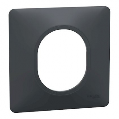Plaque de finition - 1 Poste - Anthracite - Schneider Electric S340702