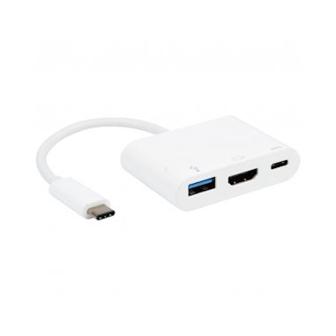 Convertisseur - USB-C M�le vers / HDMI F + USB-A F + USB-C F - Erard 722481