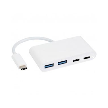 Convertisseur - USB-C M�le vers 2 USB-A Femelle + 2 USB-C Femelle - 15 Cm - Erard 722484