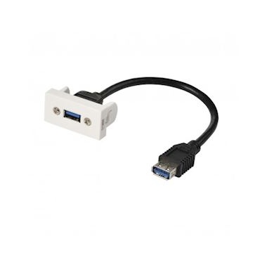 Plastron USB 45 x 22.5 mm - Raccord Femelle 5 cm - Erard 722834