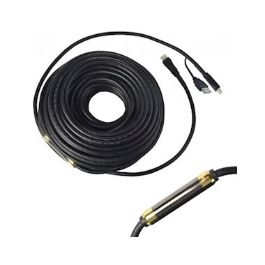 Cable HDMI 1.4 FLEX - Full HD 1080P - 25 M�tres - Amplifi� + Bloc d'alimentation - Erard 726836