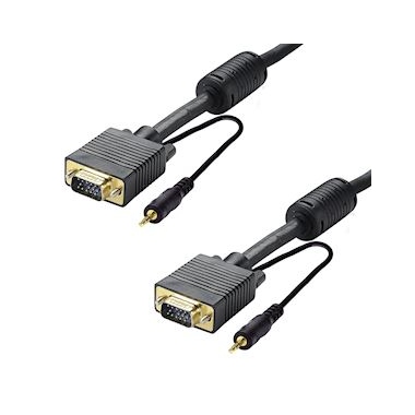 Cable VGA (HD 15) + Jack 3.5 mm - Filtr� - Perform - 0.80 M�tres - Erard 7530