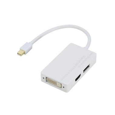 Adaptateur - MINI D-P M / D-P F + DVI F + HDMI F - 15 Cm - Erard 7814