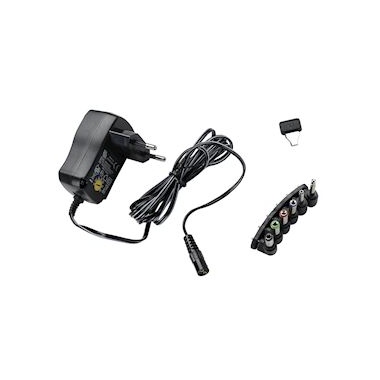 Bloc alimentation 0.6A - Tenson continue r�glable + 6 Adaptateurs - Erard 8402