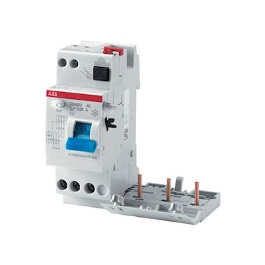 Bloc diff�rentiel - ABB DDA203 - 3 P�les - 25A - 30 mA - Type AC - Pour S200 - ABB 2CSB203001R1250
