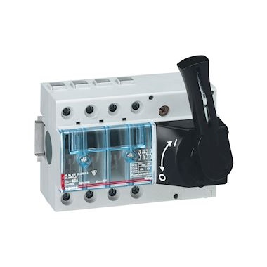 Interrupteur - sectionneur Vistop - 4 P�les - 100A - Commande frontale - Noire - Legrand 022522