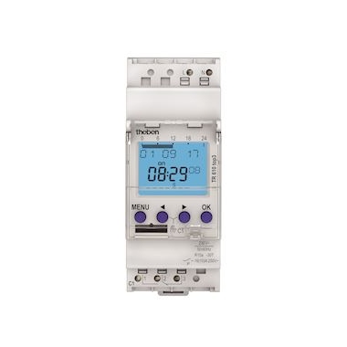 Interrupteur horaire - Digital - 24H / 7J - 230V - Compatible Obelis - Theben 6100130