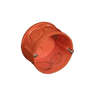 Boite � sceller - Capri CAPRIBOX J12 - Profondeur 38 mm - Diam�tre 64 mm - Avec vis - Orange - Capri 710999