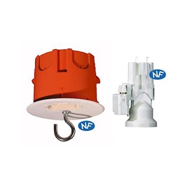 Boite cloison s�che - Capri CAPRICLIPS - Point de centre - Profondeur 55 mm - Diam�tre 67 mm - Avec douille DCL - Capri 715859