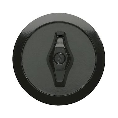Hager 1930 - Enjoliveur et manette rotative - Noir - Hager WMV780N