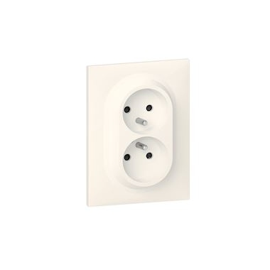Prise de courant - 2 x 2P+T - 1 poste - Blanc - Legrand Dooxie 600321