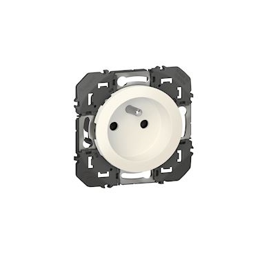 Prise de courant - 2P+T - A puits - Blanc - Legrand Dooxie 600337