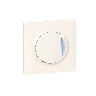 Bouton poussoir - Lumineux - Complet - Blanc - Legrand Dooxie 600716