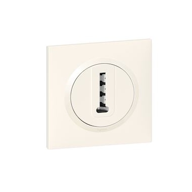 Prise T�l�phone en T - Complet - Blanc - Legrand Dooxie 600768