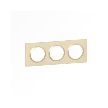 Plaque Legrand Dooxie - 3 postes - Dune - Legrand 600813