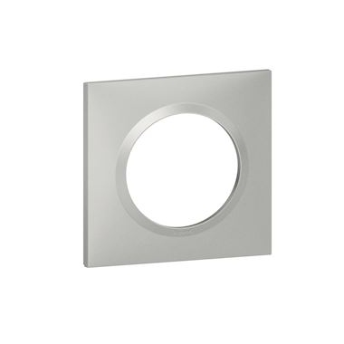 Plaque Legrand Dooxie - 1 poste - Aluminium - Legrand 600851