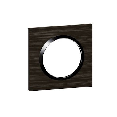 Plaque Legrand Dooxie - 1 poste - Style Bois Ebene - Legrand 600881