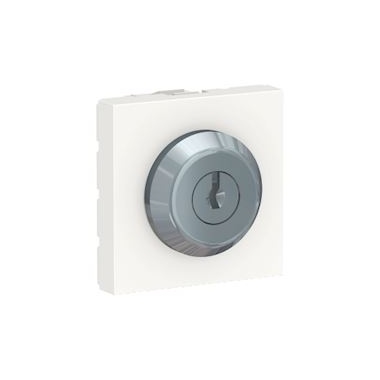 Commande � cl� - 3 positions - 2 Modules - 10A - Blanc - Schneider Unica NU373118
