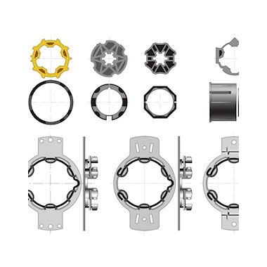 Kit accessoires bloc-baie - Somfy 9013089