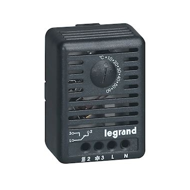 Thermostat d'ambiance - Pour coffret ou armoire - Fixation sur rail - Legrand 034847