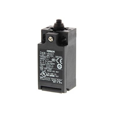 Fin de course - Boitier plastique - 1nf / 1no - T�te � poussoir - Omron Electronics D4N-1131