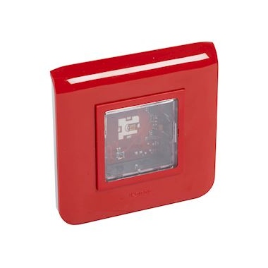 Dispositif visuel d'alarme feu DVAF 2Cd - Avec flash rouge - Encastr - URA 367300