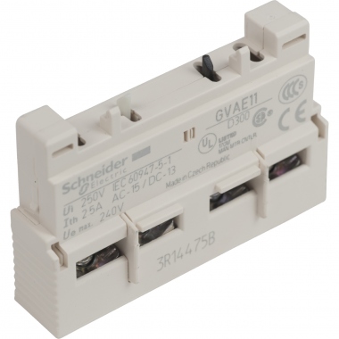 Bloc contact auxiliaire Tesys - Pour GV2 / GV3 - 1F+1O - 2.5A - Schneider electric GVAE11TQ
