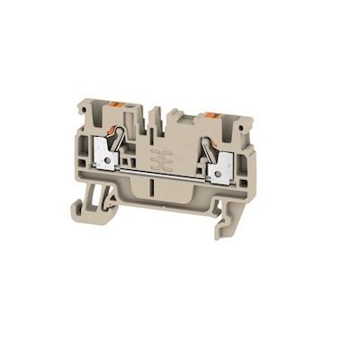 Bloc de jonction de passage - A2C - PUSH IN - 2.5 mm� - 800V - 24A - Beige fonc� - Weidmuller 1521850000