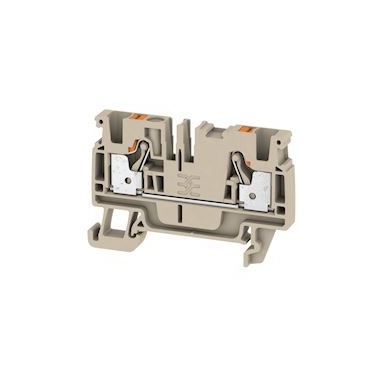 Bloc de jonction de passage - A2C - PUSH IN - 4 mm� - 800V 32A - Beige fonc� - Weidmuller 2051180000