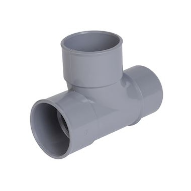T� PVC - Pied de biche - M�le / Femelle - 87�30 - Diam�tre 40 mm - Nicoll TH188MF