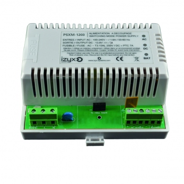 Module chargeur - Pour alimentation PSXM - 7 Modules - 230V vers 12V DC - 3A - Izyx PSXM-1203