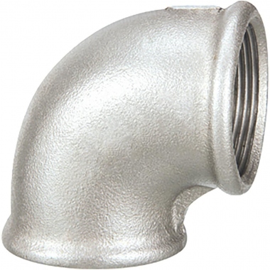 Coude � 90� - Femelle / Femelle - Fonte mall�able galvanis�e - 20 x 27 - Sferaco 090020G