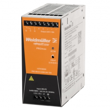 Alimentation � d�coupage - PRO MAX3 - 24 Volts - 240 Watts - 10A - Weidmuller 1478180000