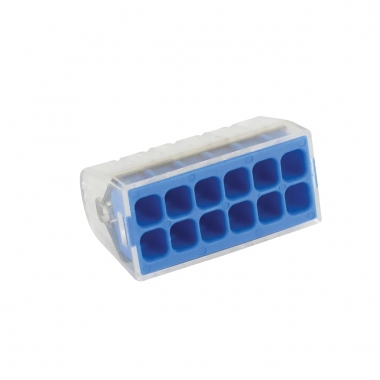 Connecteurs automatiques - Mini Connex - 12 entr�es - Bleue - Boite de 50 - BLM Distribution 460112