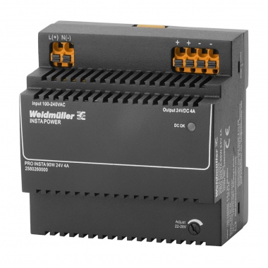 Alimentation - PRO INSTA - 24 Volts - 96 Watts - 4A - Weidmuller 2580260000